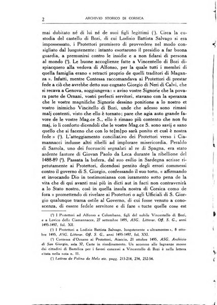 Archivio storico di Corsica pubblicazione trimestrale