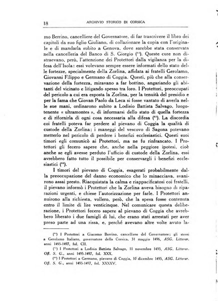 Archivio storico di Corsica pubblicazione trimestrale