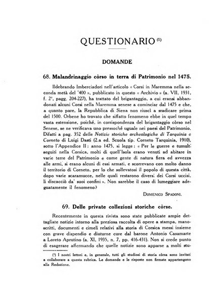 Archivio storico di Corsica pubblicazione trimestrale