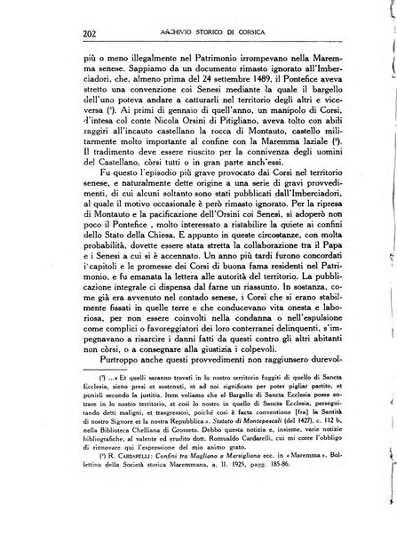 Archivio storico di Corsica pubblicazione trimestrale