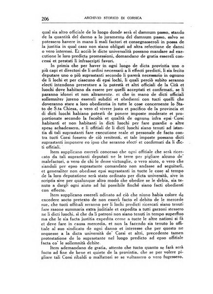 Archivio storico di Corsica pubblicazione trimestrale