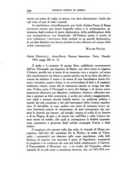 Archivio storico di Corsica pubblicazione trimestrale