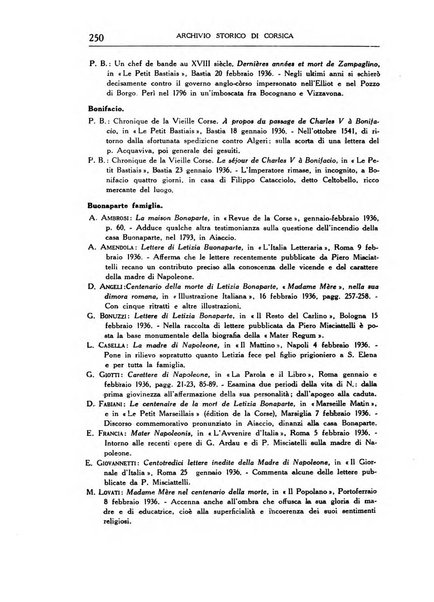 Archivio storico di Corsica pubblicazione trimestrale