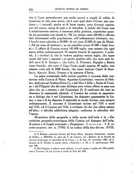 Archivio storico di Corsica pubblicazione trimestrale