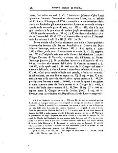 Archivio storico di Corsica pubblicazione trimestrale