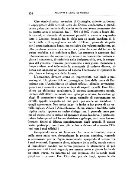 Archivio storico di Corsica pubblicazione trimestrale