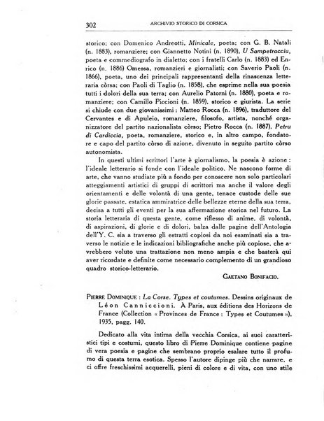 Archivio storico di Corsica pubblicazione trimestrale