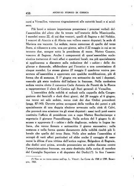 Archivio storico di Corsica pubblicazione trimestrale