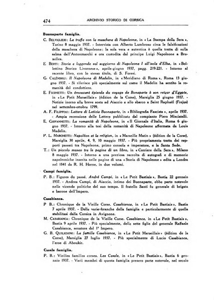 Archivio storico di Corsica pubblicazione trimestrale