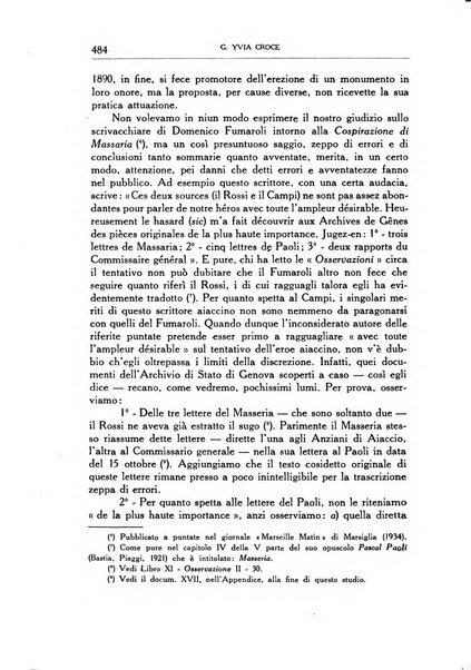 Archivio storico di Corsica pubblicazione trimestrale