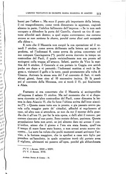 Archivio storico di Corsica pubblicazione trimestrale