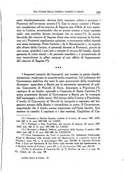 Archivio storico di Corsica pubblicazione trimestrale