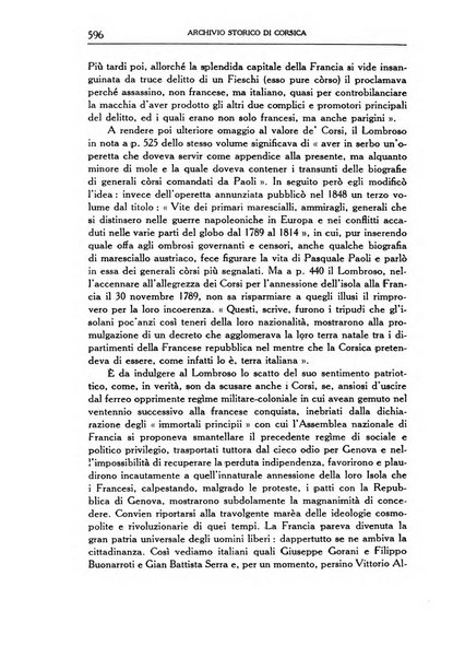 Archivio storico di Corsica pubblicazione trimestrale