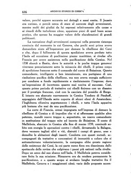 Archivio storico di Corsica pubblicazione trimestrale