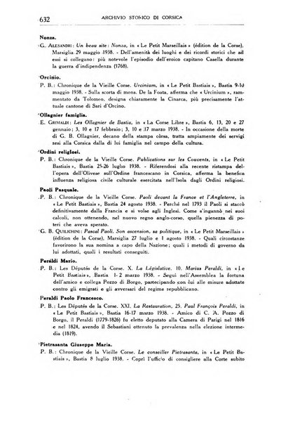 Archivio storico di Corsica pubblicazione trimestrale