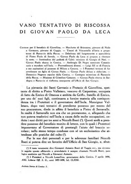 Archivio storico di Corsica pubblicazione trimestrale