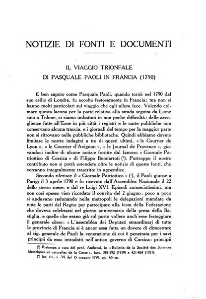 Archivio storico di Corsica pubblicazione trimestrale