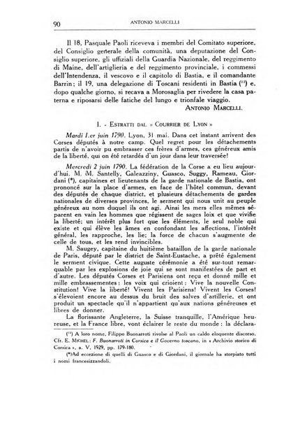 Archivio storico di Corsica pubblicazione trimestrale