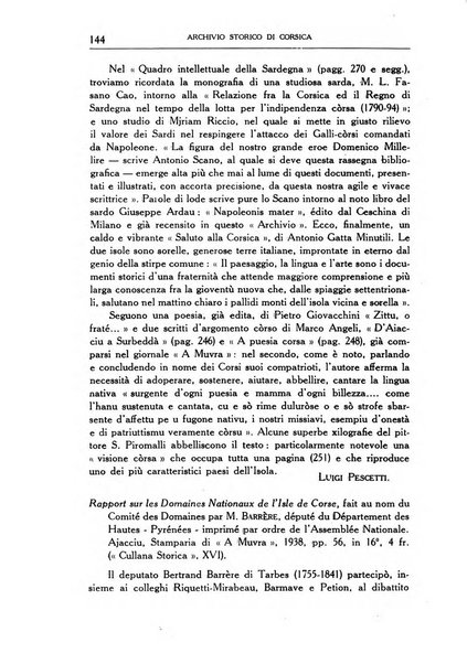 Archivio storico di Corsica pubblicazione trimestrale