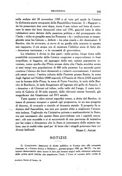 Archivio storico di Corsica pubblicazione trimestrale