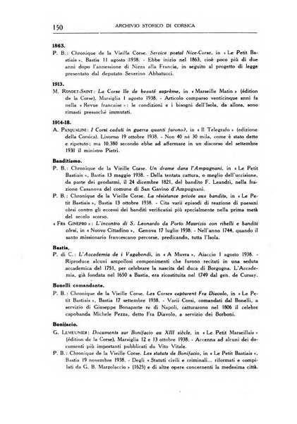 Archivio storico di Corsica pubblicazione trimestrale