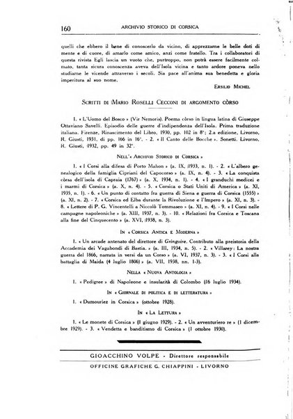 Archivio storico di Corsica pubblicazione trimestrale