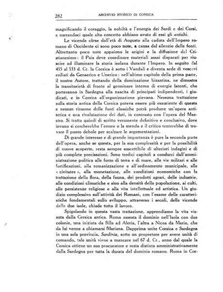 Archivio storico di Corsica pubblicazione trimestrale