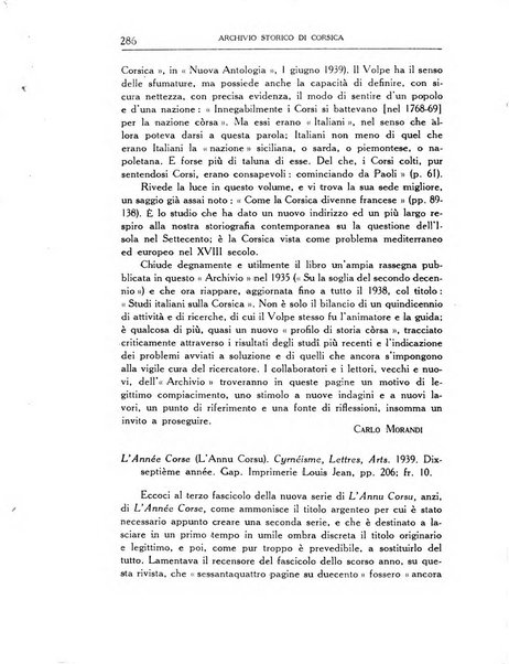 Archivio storico di Corsica pubblicazione trimestrale