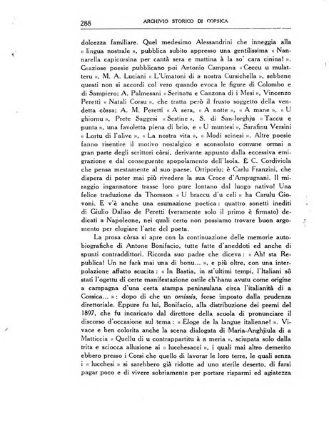 Archivio storico di Corsica pubblicazione trimestrale