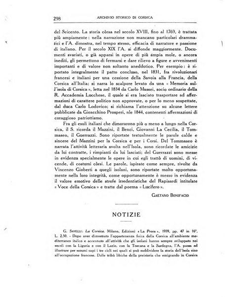 Archivio storico di Corsica pubblicazione trimestrale