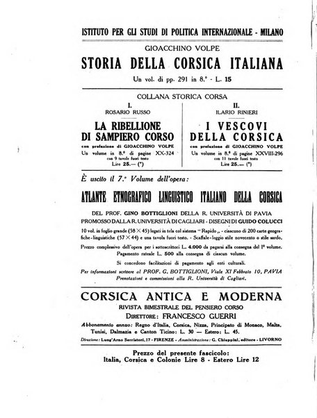 Archivio storico di Corsica pubblicazione trimestrale