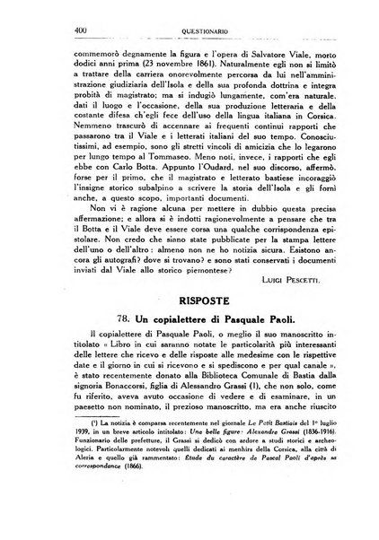 Archivio storico di Corsica pubblicazione trimestrale