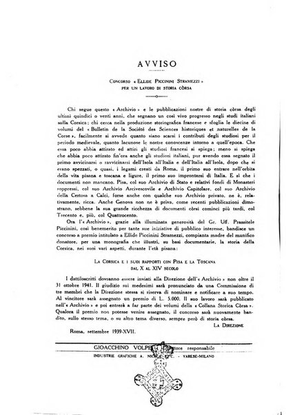 Archivio storico di Corsica pubblicazione trimestrale