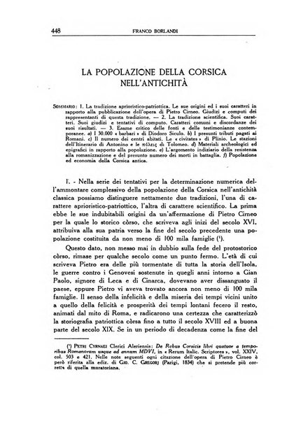 Archivio storico di Corsica pubblicazione trimestrale