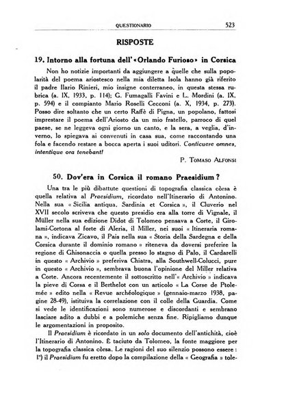 Archivio storico di Corsica pubblicazione trimestrale