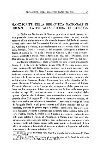 Archivio storico di Corsica pubblicazione trimestrale