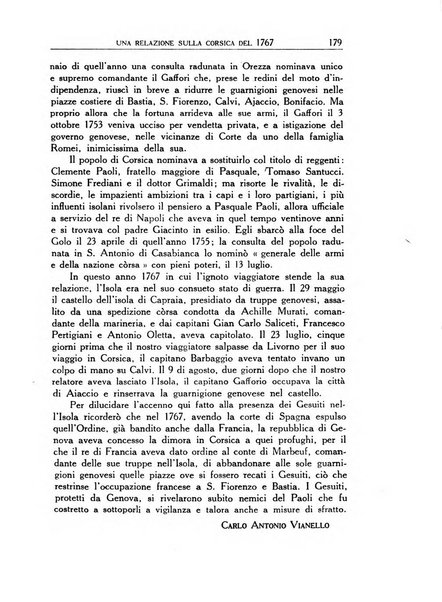 Archivio storico di Corsica pubblicazione trimestrale