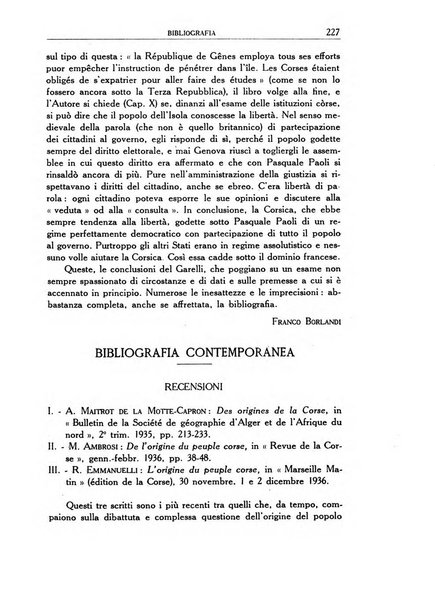 Archivio storico di Corsica pubblicazione trimestrale