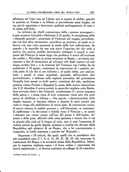 Archivio storico di Corsica pubblicazione trimestrale