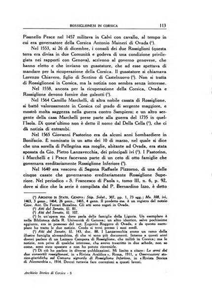 Archivio storico di Corsica pubblicazione trimestrale