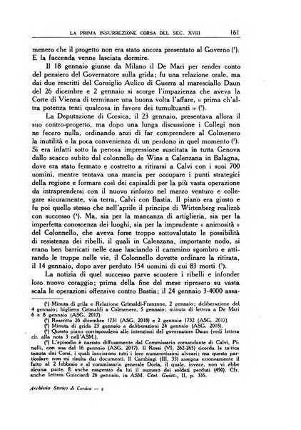 Archivio storico di Corsica pubblicazione trimestrale