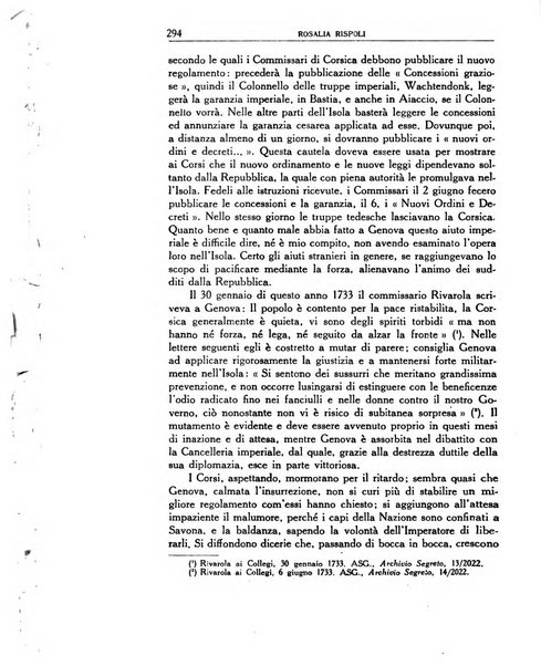 Archivio storico di Corsica pubblicazione trimestrale