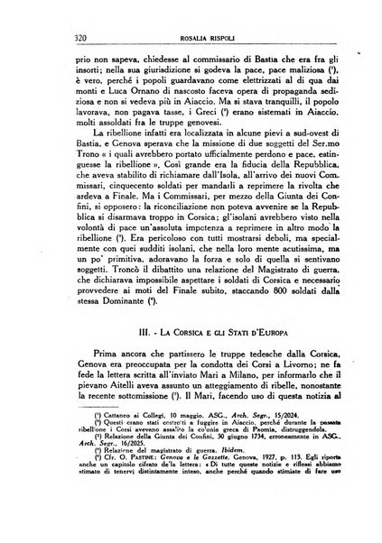 Archivio storico di Corsica pubblicazione trimestrale