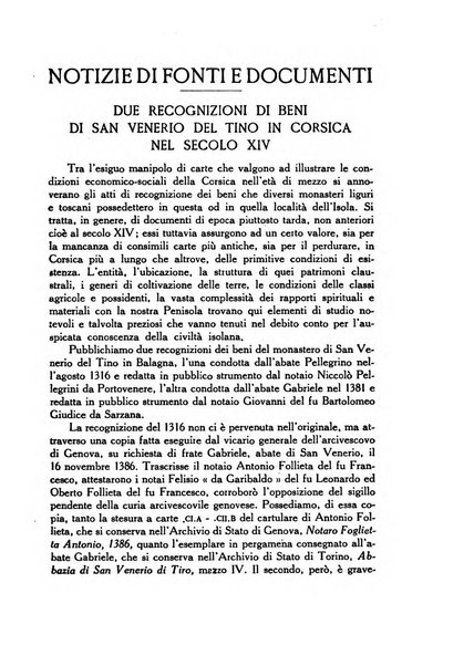 Archivio storico di Corsica pubblicazione trimestrale