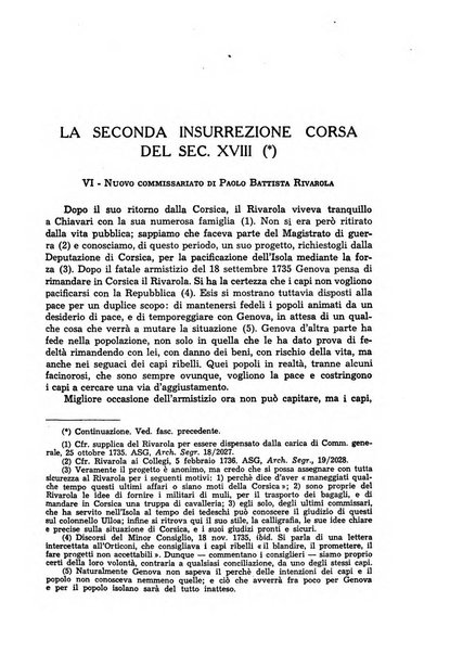 Archivio storico di Corsica pubblicazione trimestrale