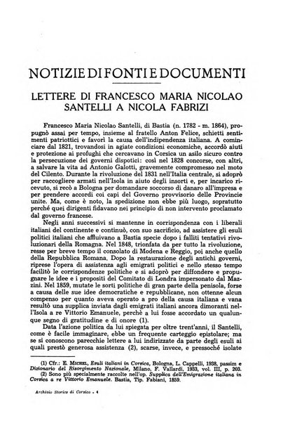 Archivio storico di Corsica pubblicazione trimestrale