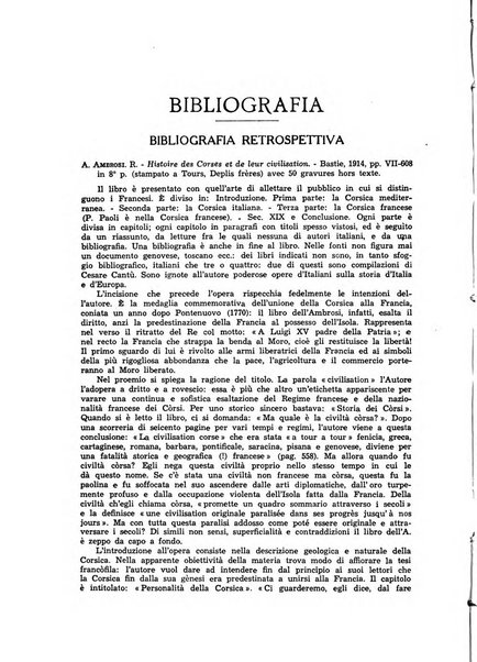 Archivio storico di Corsica pubblicazione trimestrale