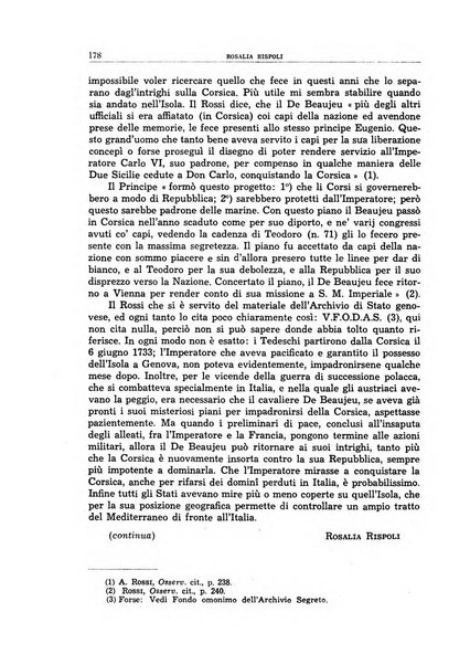 Archivio storico di Corsica pubblicazione trimestrale