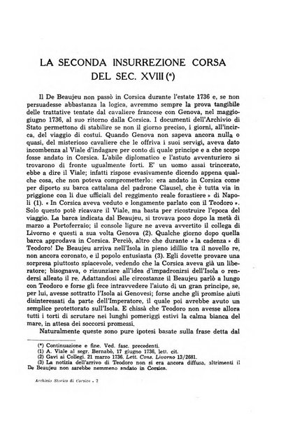 Archivio storico di Corsica pubblicazione trimestrale