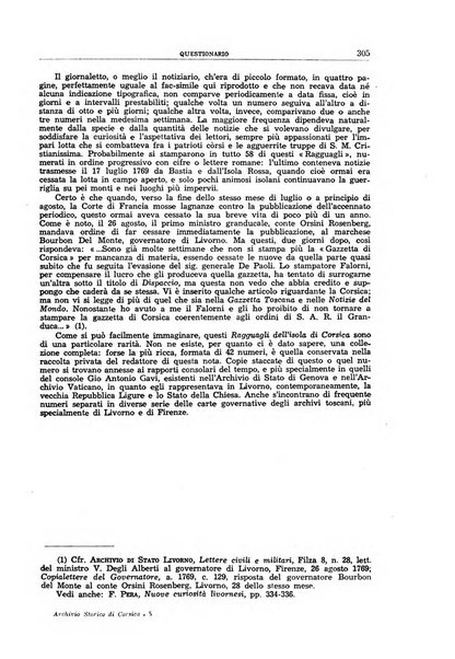 Archivio storico di Corsica pubblicazione trimestrale